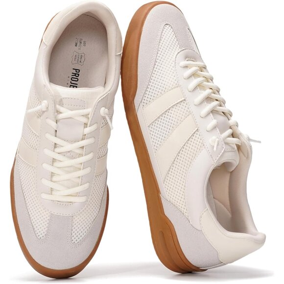 ⚡Project Cloud Mens Shoes Memory Foam Lightweight Non Slip Casual Sneakers White - Picture 1 of 5
